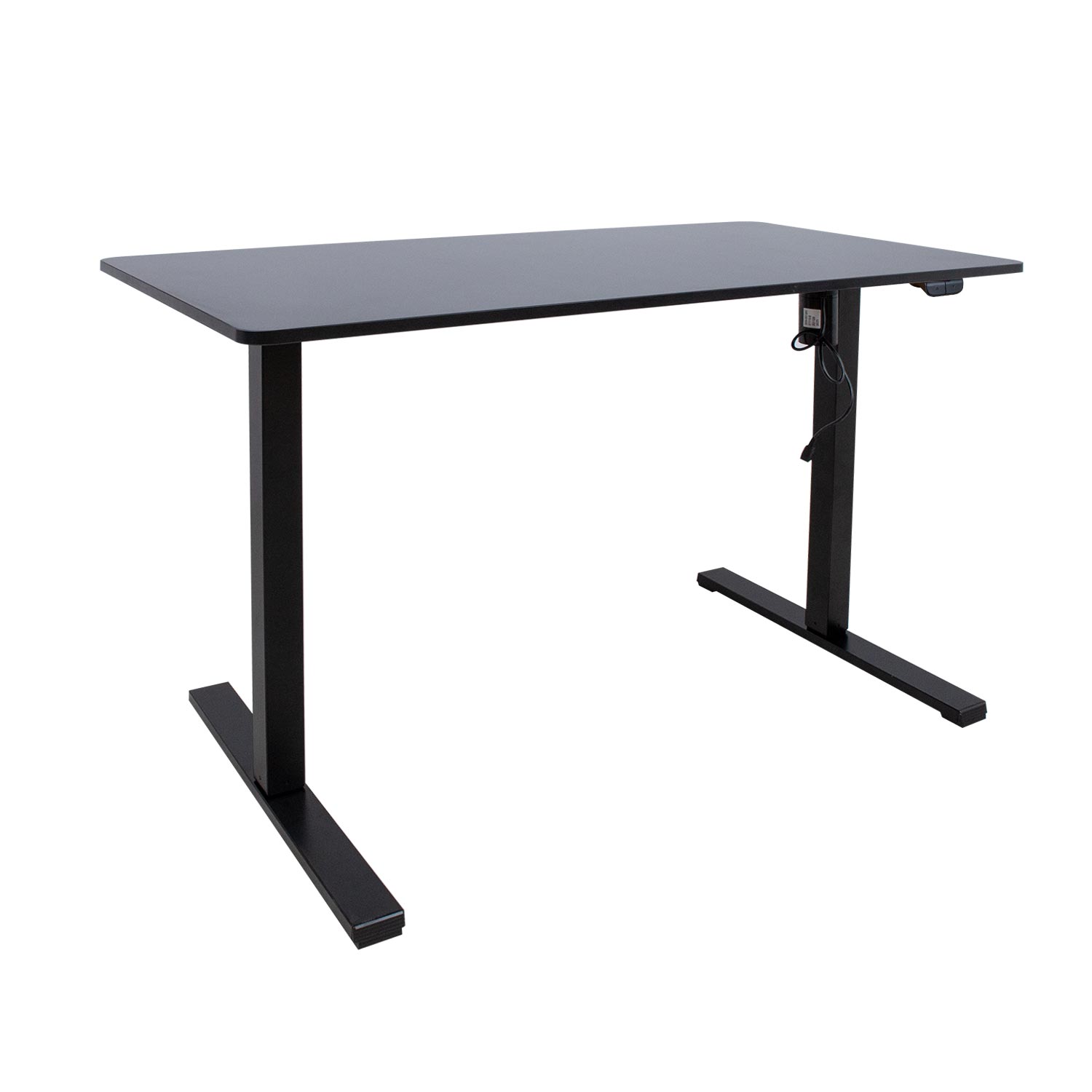 Töölaud ERGO OPTIMAL 1-mootoriga 120x60xH71-116cm, must