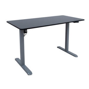 Töölaud ERGO LIGHT 1-mootoriga 120x60xH73-118cm, must/hõbehall