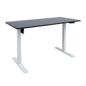 Töölaud ERGO LIGHT 1-mootoriga 120x60xH73-118cm, must/valge
