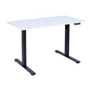 Töölaud ERGO FIT 1-mootoriga 120x60xH71,5-116cm, valge/must