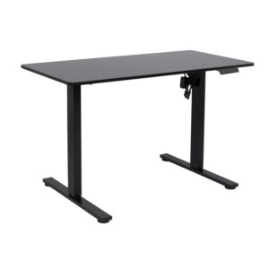 Töölaud ERGO FIT 1-mootoriga 120x60xH71,5-116cm, must