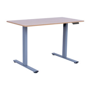 Töölaud ERGO FIT 1-mootoriga 120x60xH71,5-116cm, tamm/hõbehall