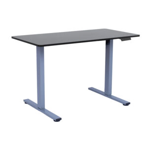 Töölaud ERGO FIT 1-mootoriga 120x60xH71,5-116cm, must/hõbehall