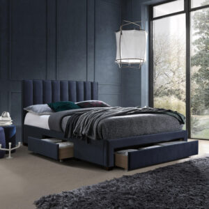 Voodi GRACE madratsiga HARMONY DUO 160x200cm, sinine
