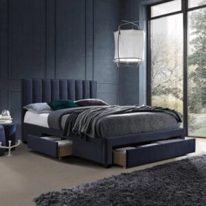 Voodi GRACE madratsiga HARMONY DUO SEASON 160x200cm, tumehall