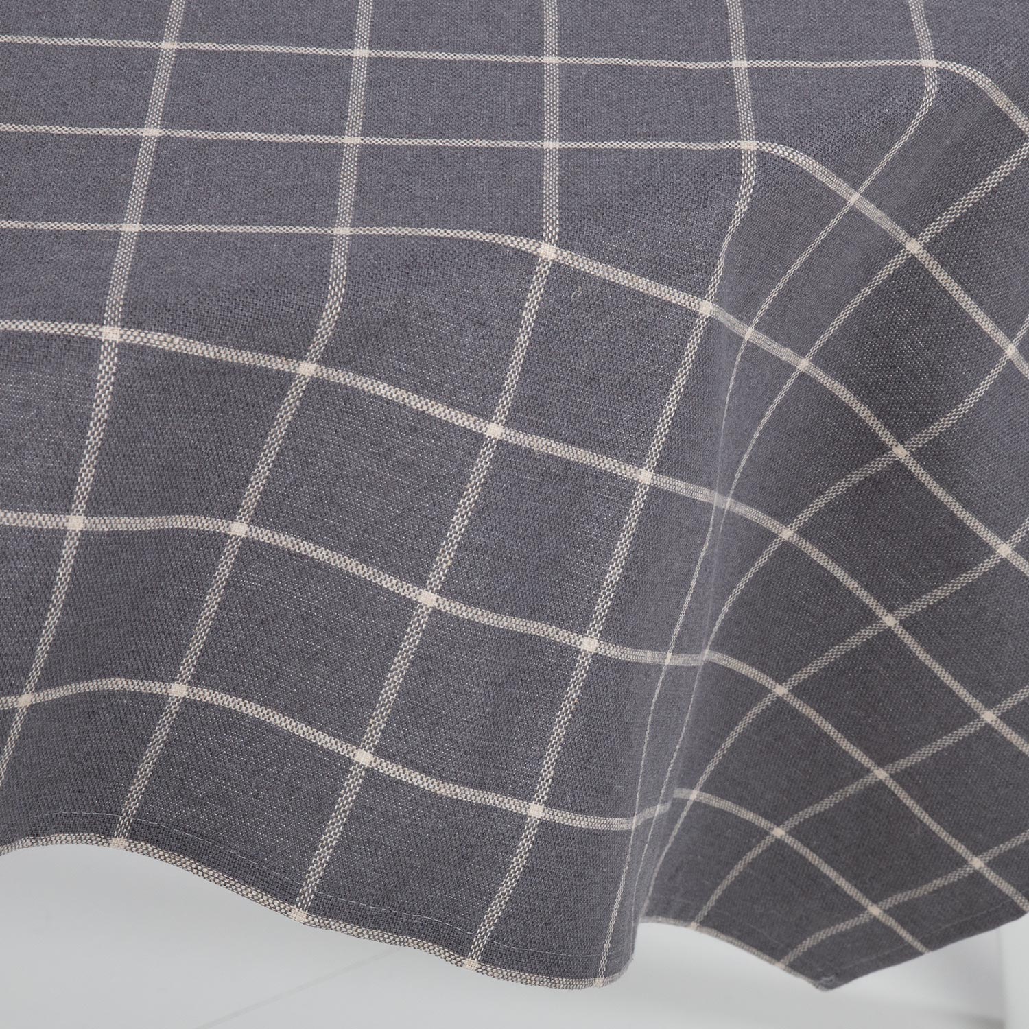 Laudlina LINEN 136x136cm, hall ruut - Image 3