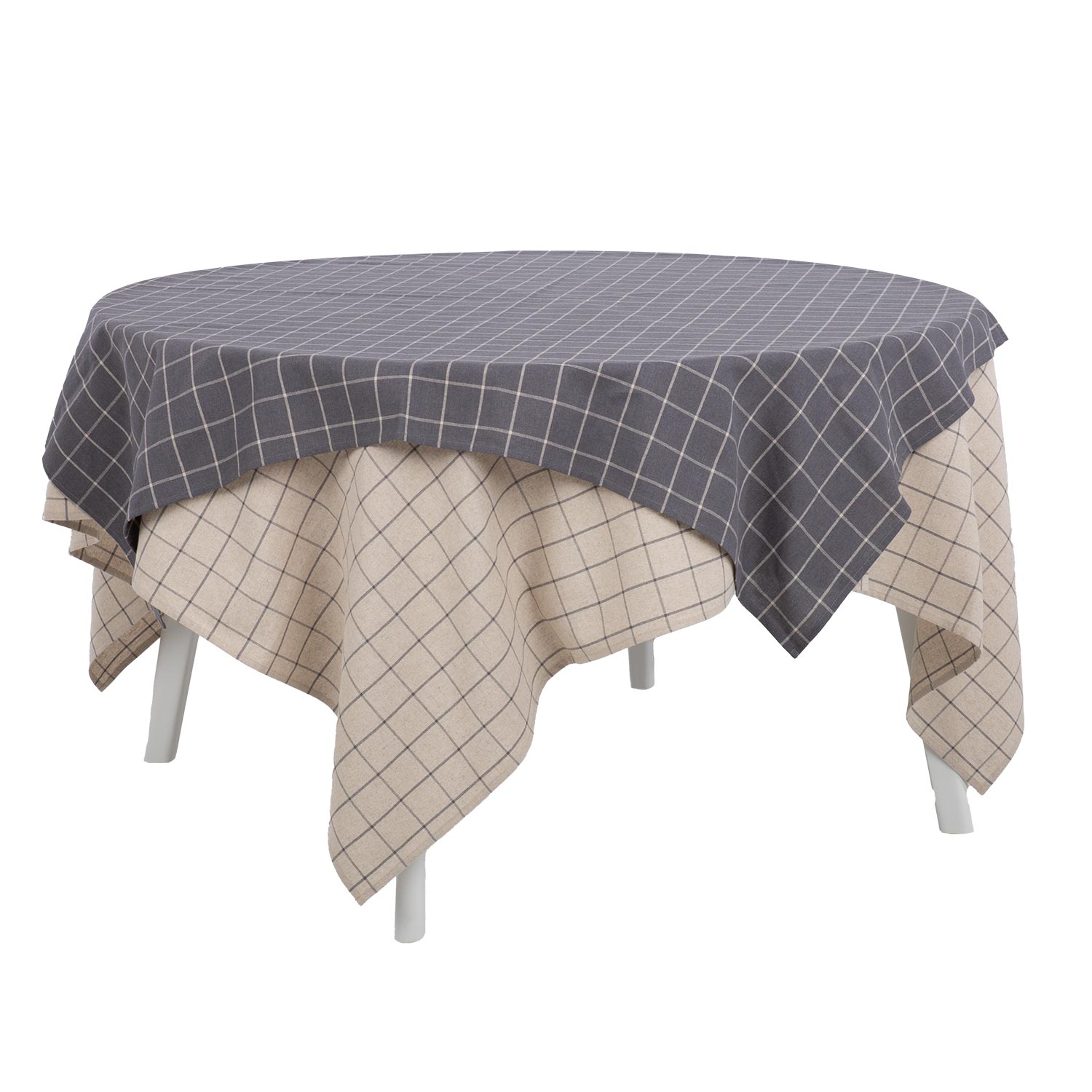 Laudlina LINEN 170x170cm, linane ruut - Image 4