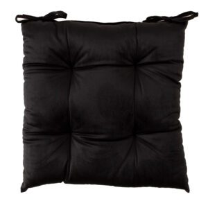 Toolipadi VELVET 40x40cm, must